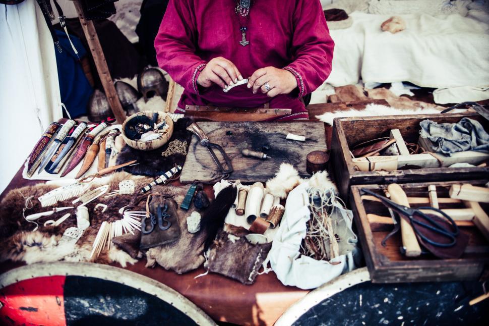 Free Image of Traditional Crafting Tools  