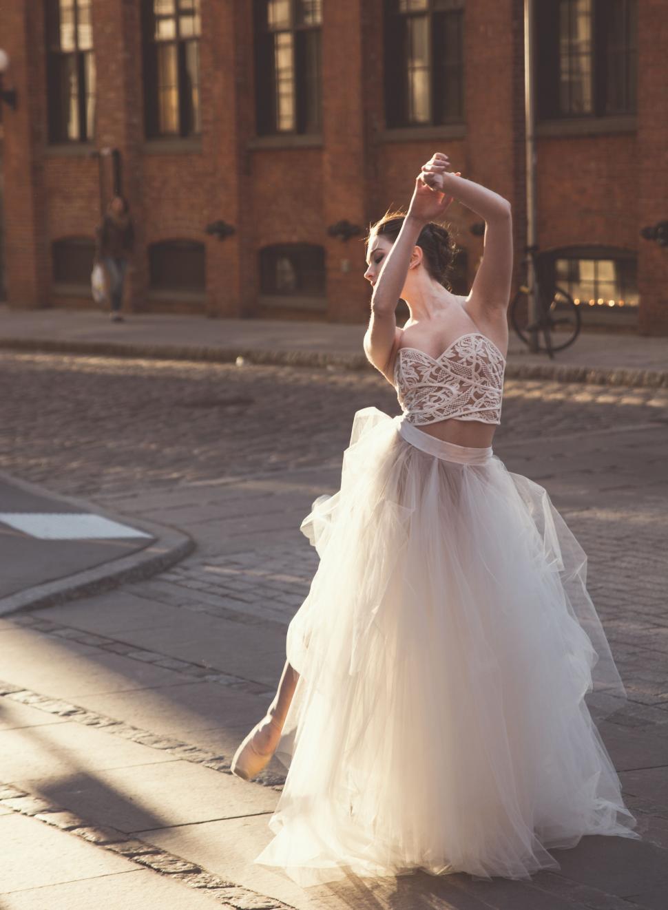 Free Image of Ballet Dancer in white tutu  