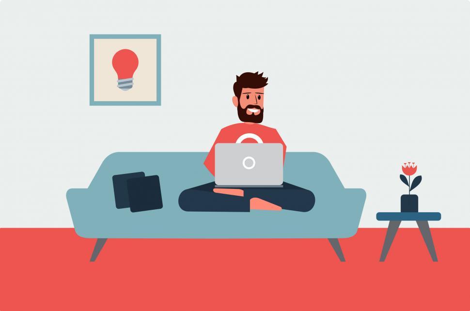 Free Image of Working From Home - Freelancer - Gig Economy Concept 