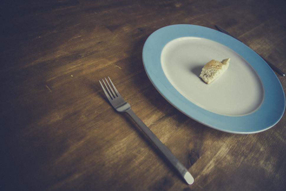 Free Image of Piece of Bread And Fork  