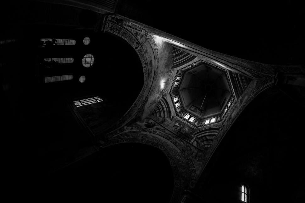 Free Image of Shaft of Light of church  
