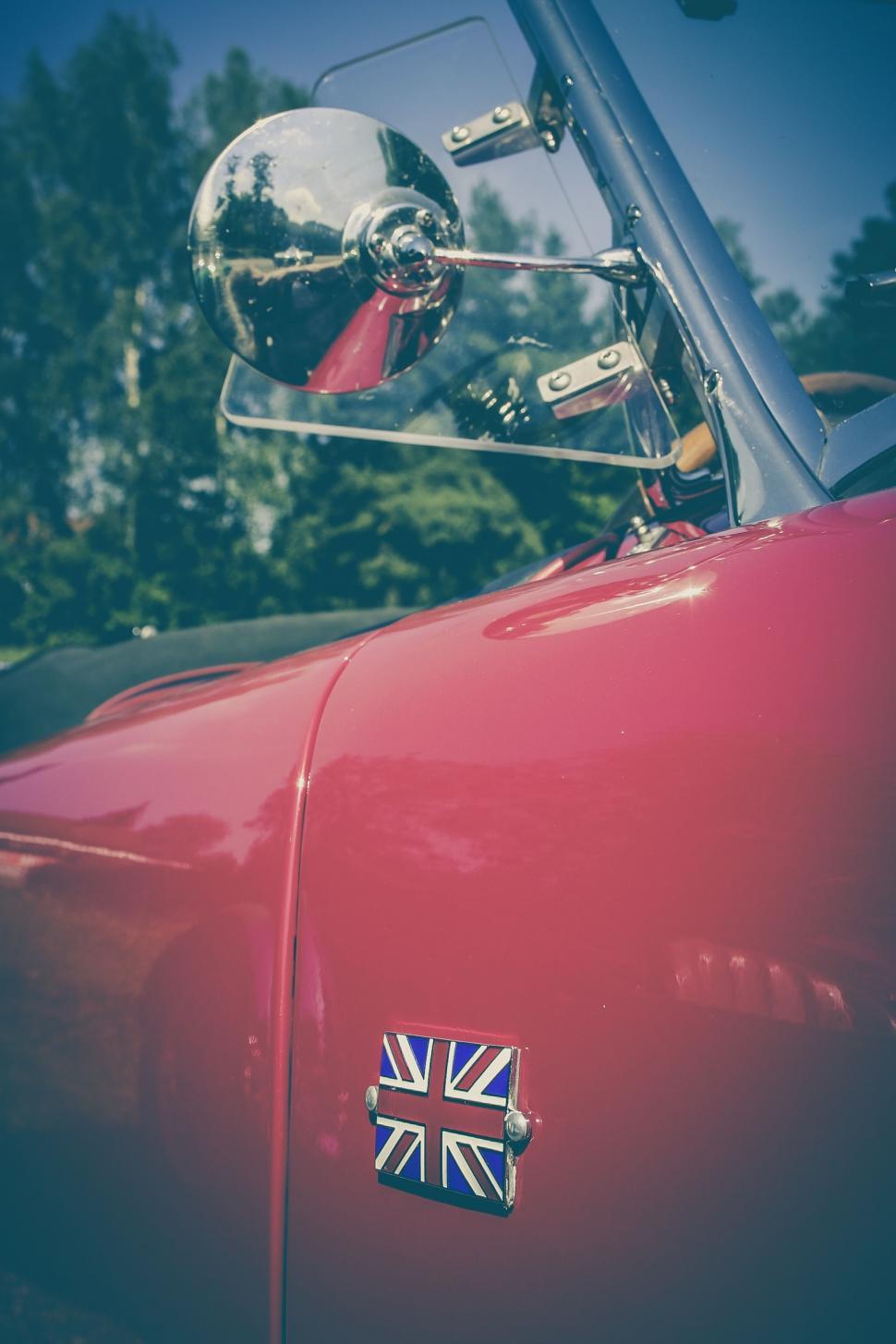 Free Image of Red Vintage Car  