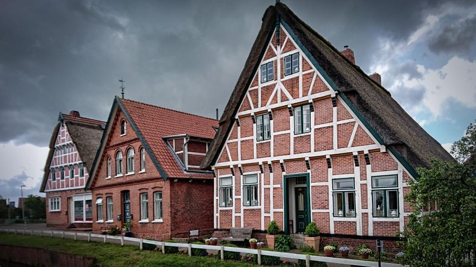 Free Image of Thatched Roof Houses in Village  