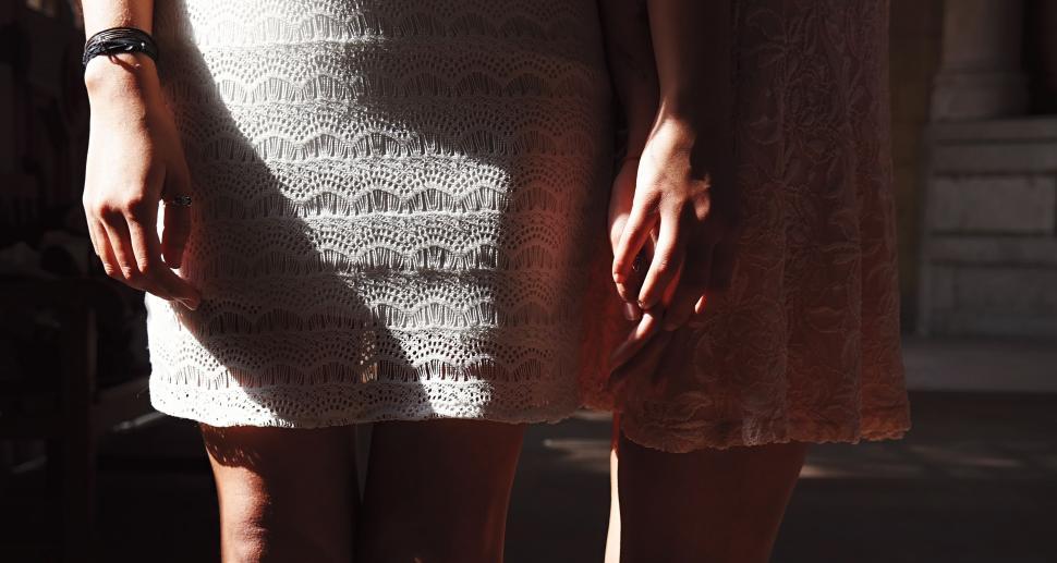 Free Image of Female Friends Holding Hands  