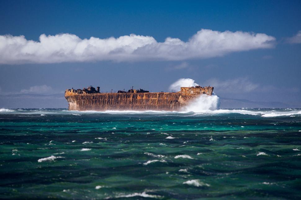 Free Image of Abandoned Ship  