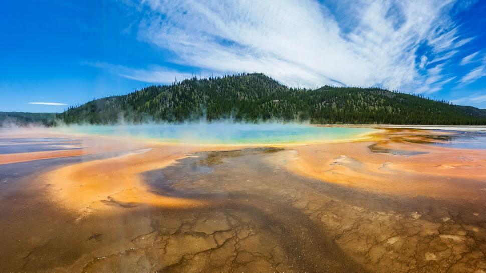 Free Image of Hot spring lake  