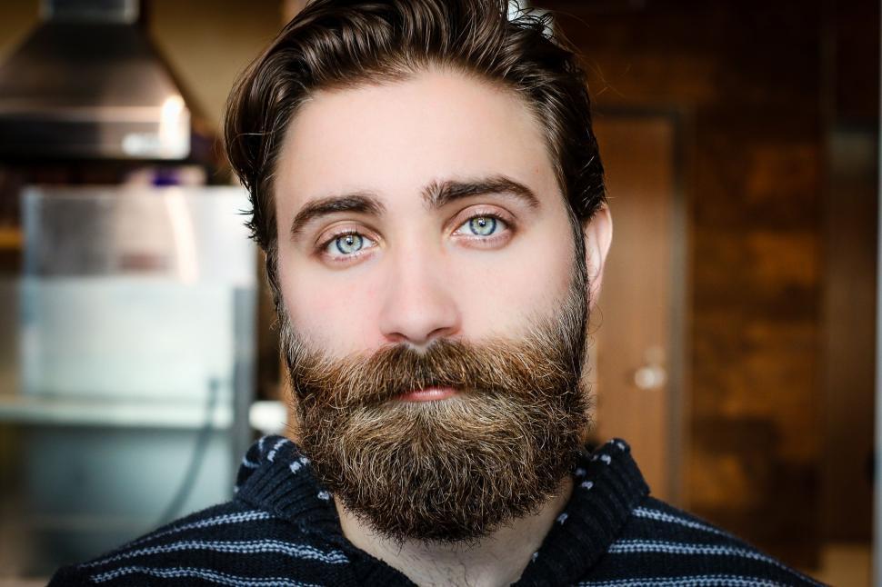 Free Image of Bearded Caucasian Man 