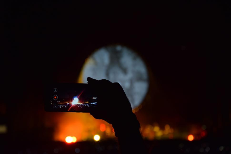 Free Image of Recording Music Concert on Phone  