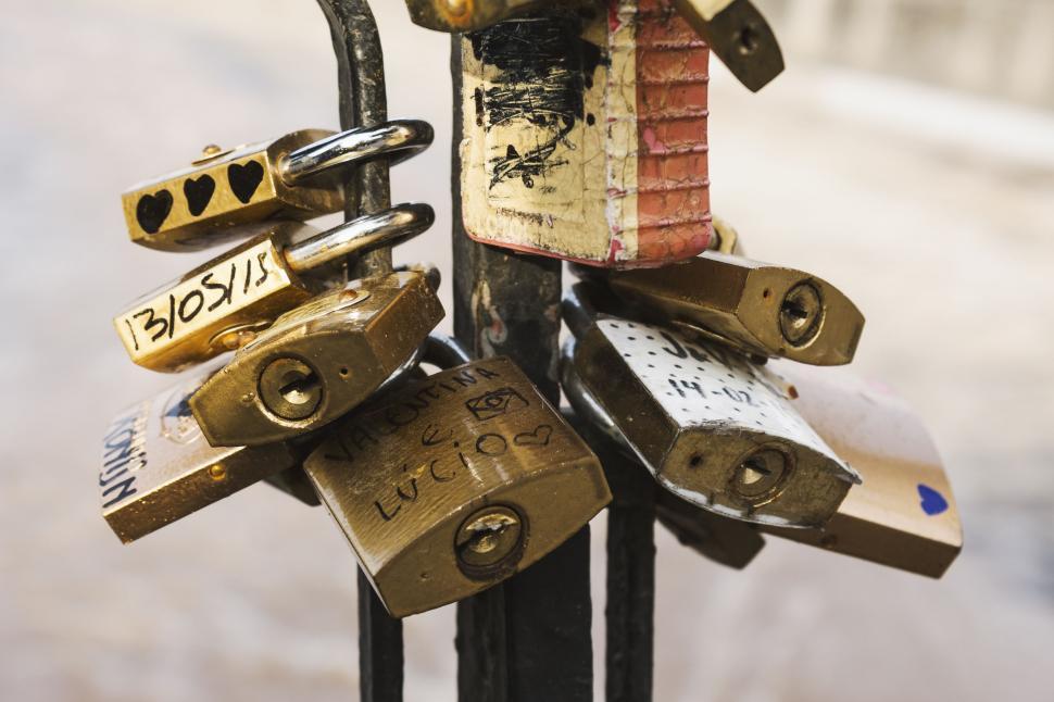 Free Image of Love Locks  