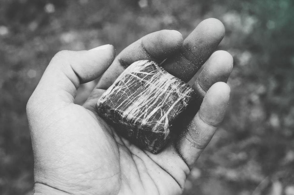 Free Image of Stone in Hand  