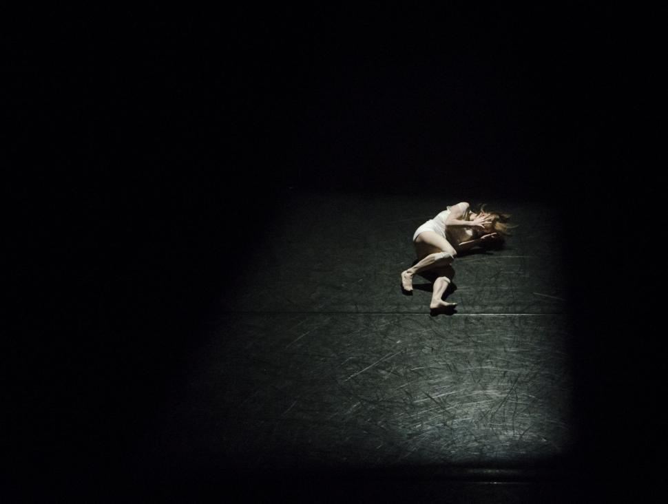 Free Image of Frustrated Woman on Floor - Copy Space  