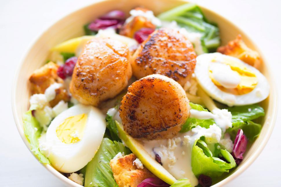 Free Image of Lettuce Egg Salad  