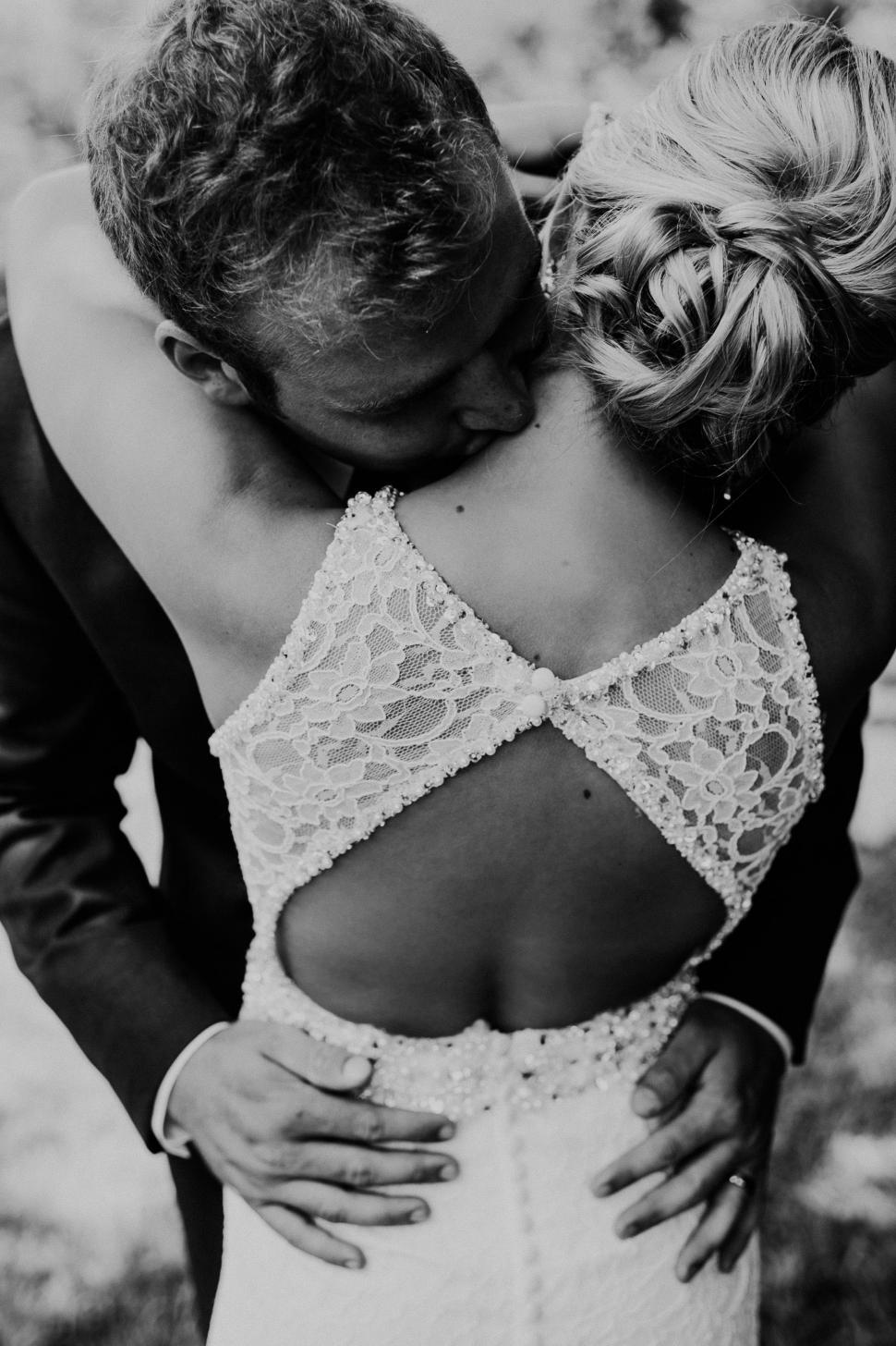 Free Image of Kissing on Neck  