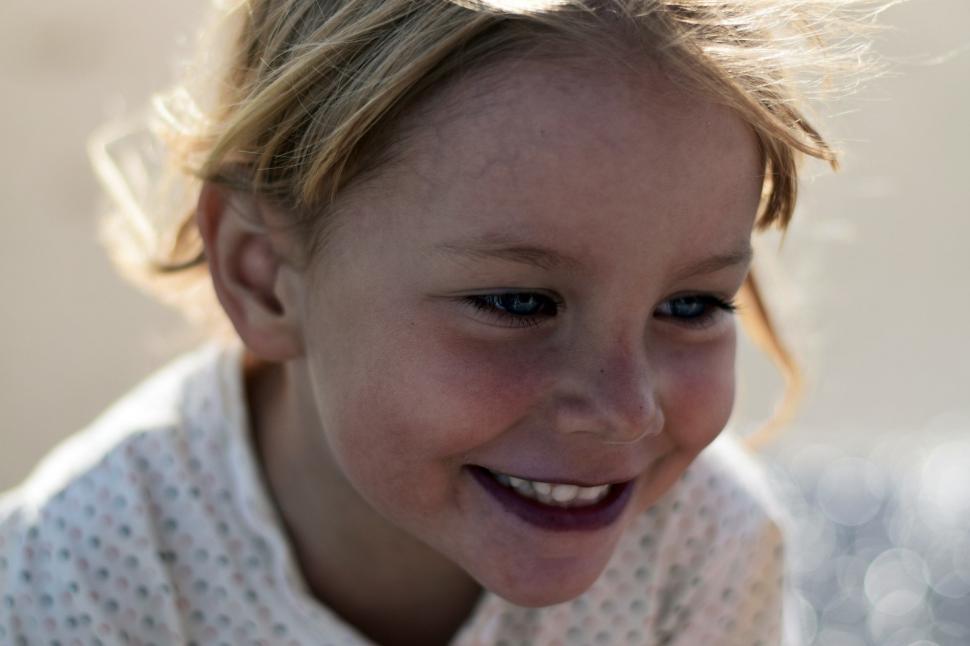 Free Image of Happy Caucasian Child 