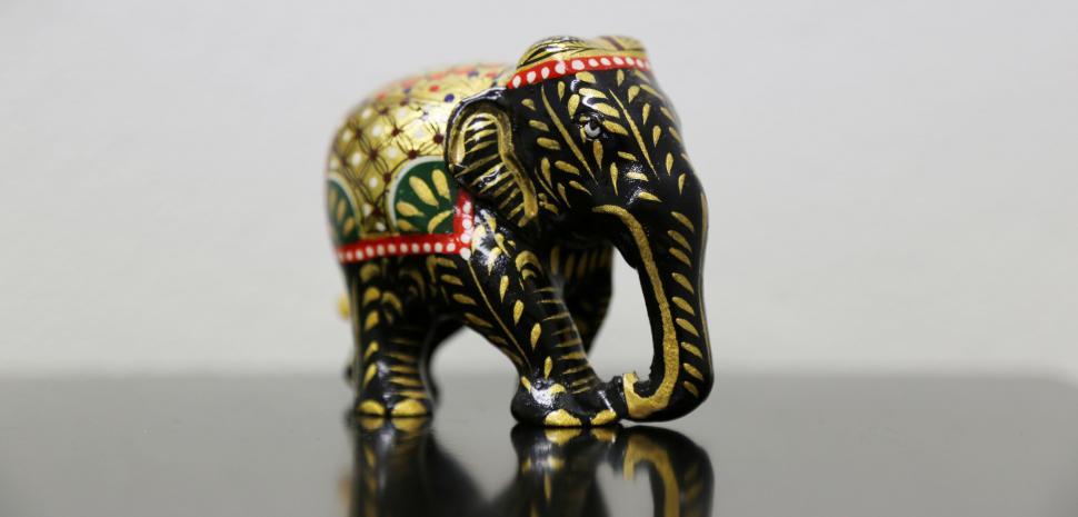 Free Image of Wooden Elephant - Thailand  