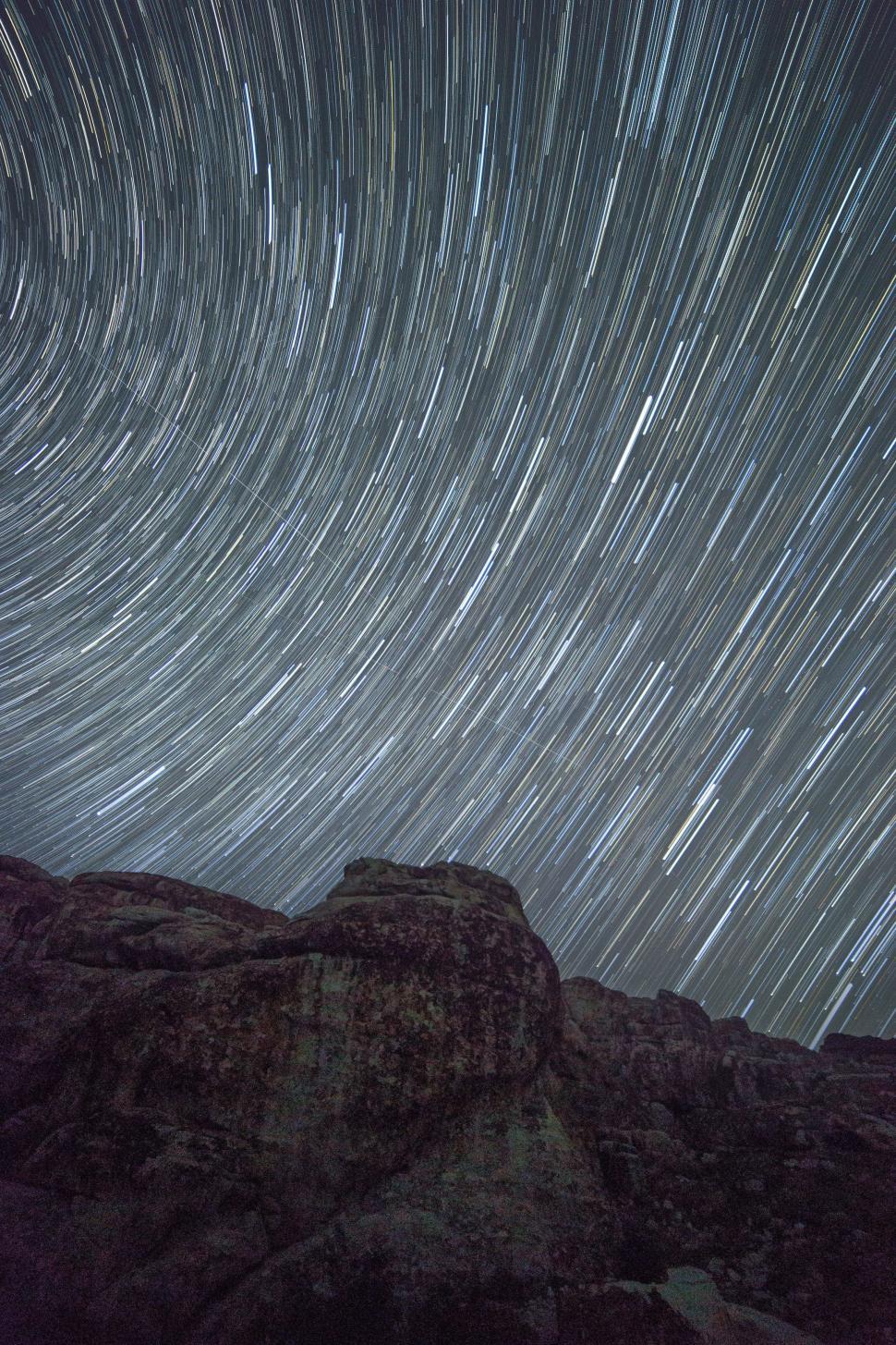 Free Image of Star Trails - Slow Motion 