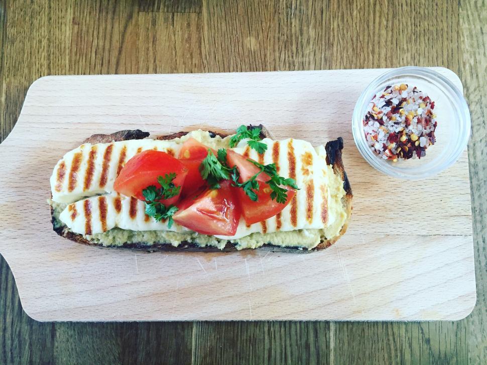 Free Image of Tomato Cheese Sandwich  