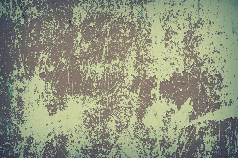 Free Image of Metal wall with peeling paint 
