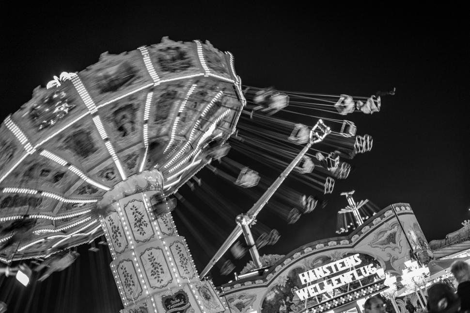 Free Image of Funfair carousel ride  
