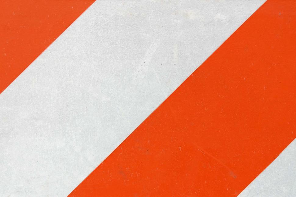 Free Image of Orange and white hazard background 