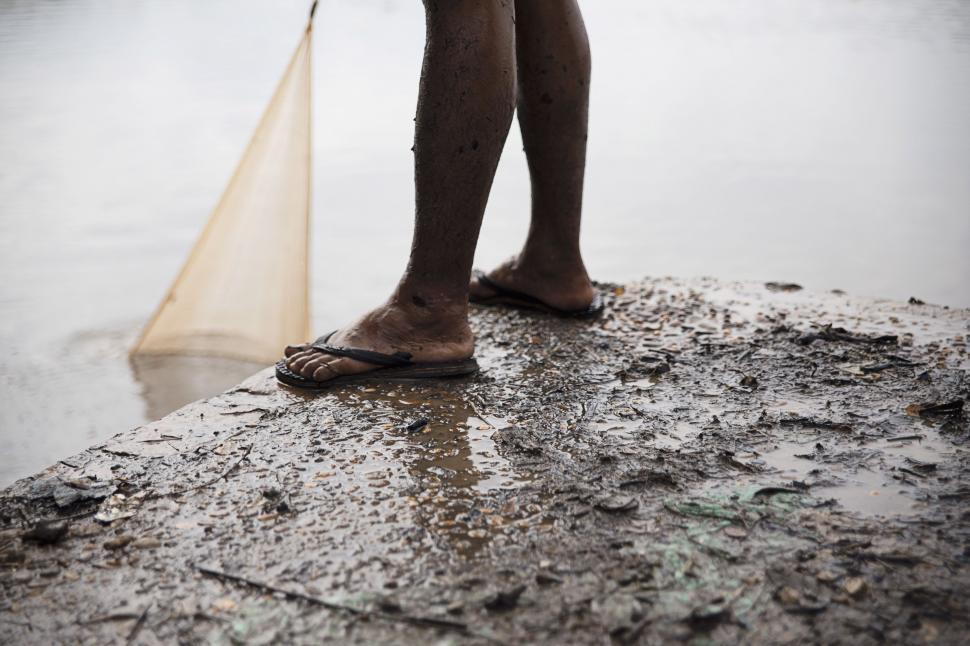 Free Image of Slippers in feet  