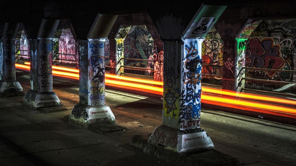 Free Image of Graffiti tunnel in Atlanta  