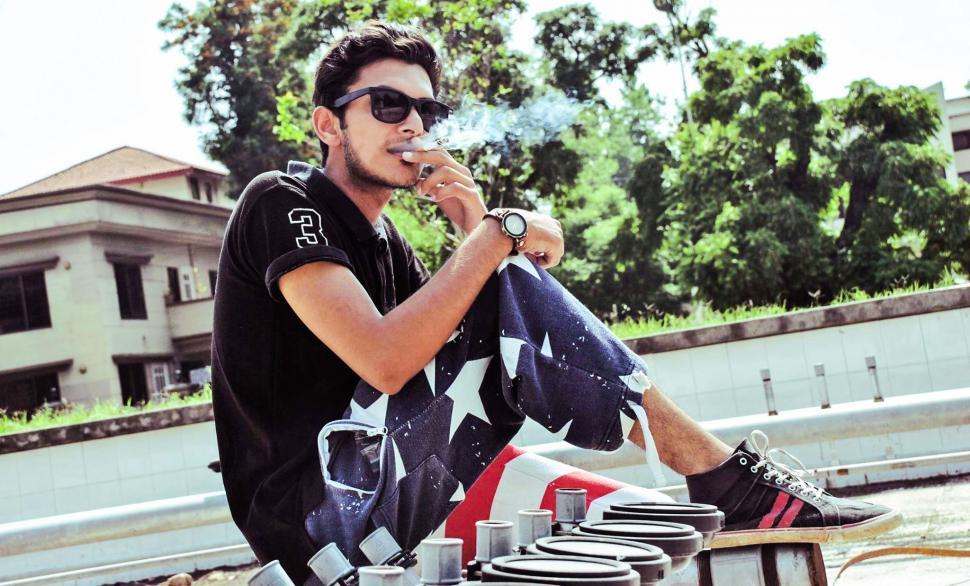 Free Image of Young Man - Smoking  