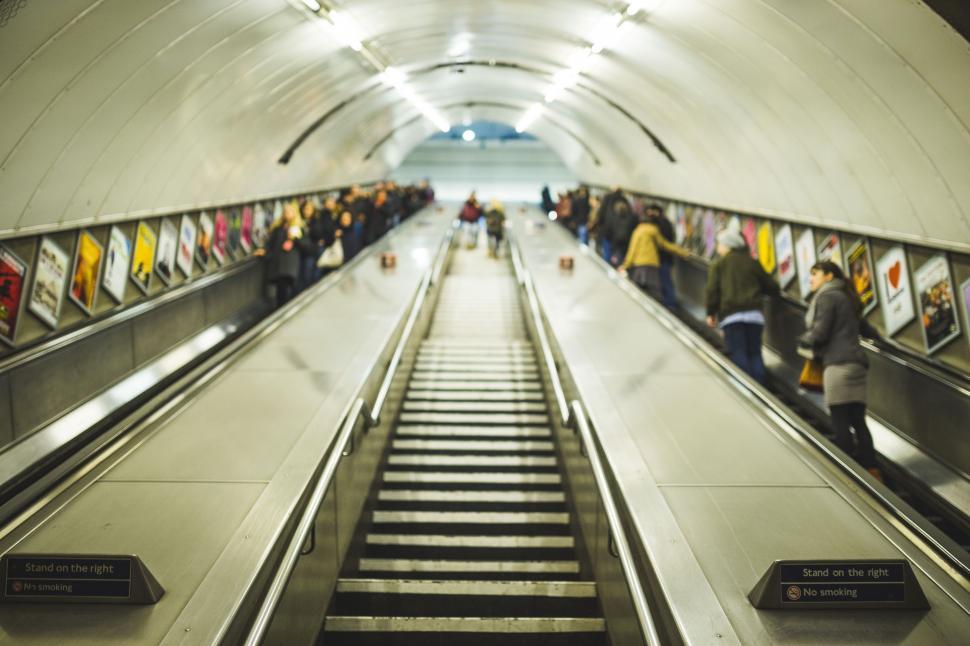 Free Image of Underground Escalator 