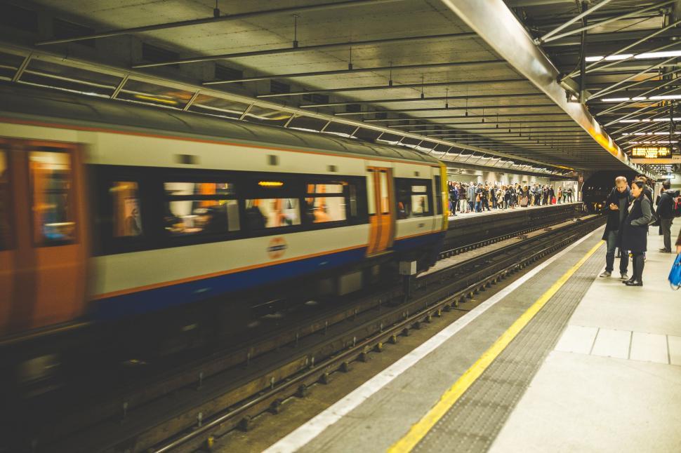 Free Image of Train at the Station - speed effect  