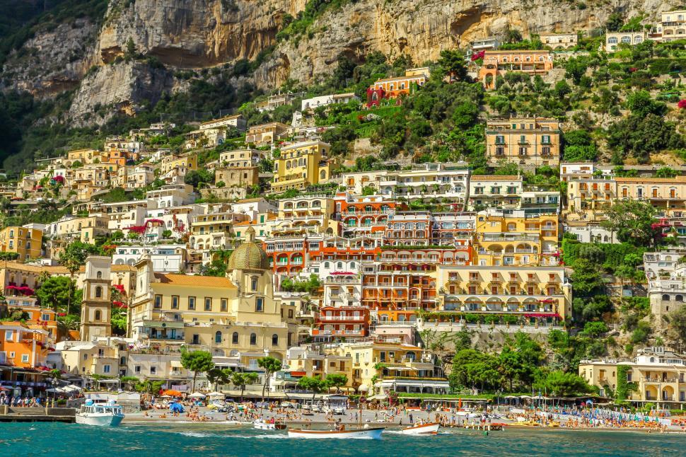 Free Image of Positano town - Italy  