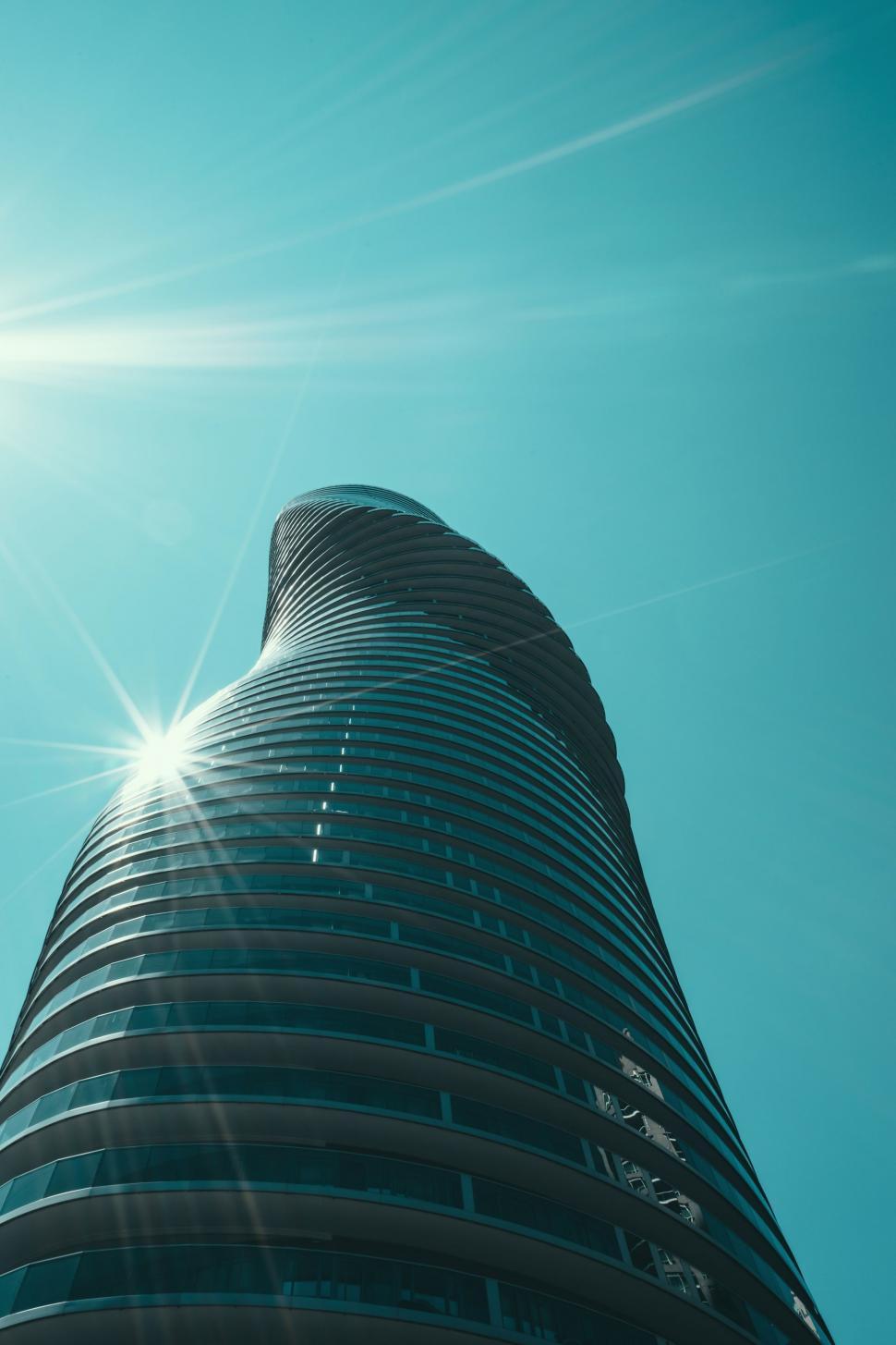 Free Image of Curved Architecture Building from Below  