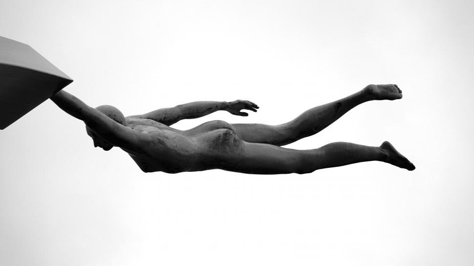 Free Image of Flying Statue  