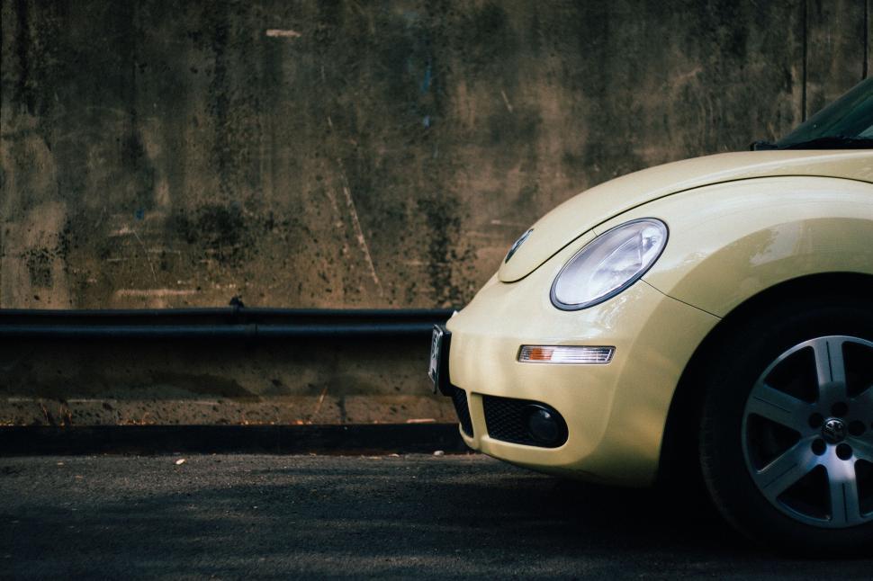 Free Image of Yellow Beetle Car  