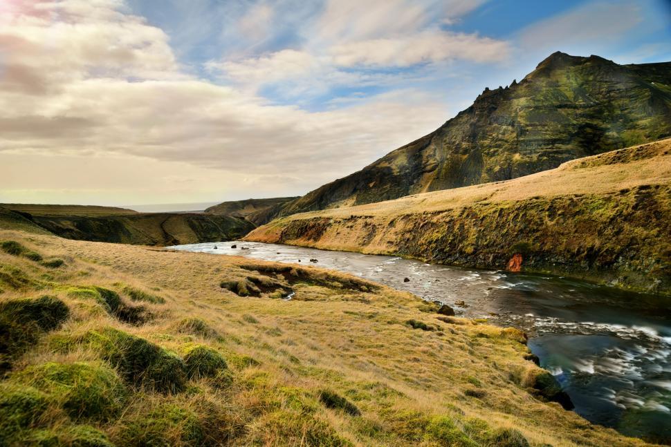 Free Image of River and Mountains  