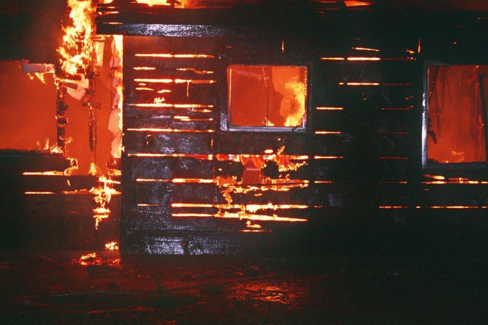 Free Image of Burning House  