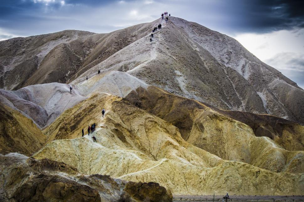 Free Image of Climbers on mountain  