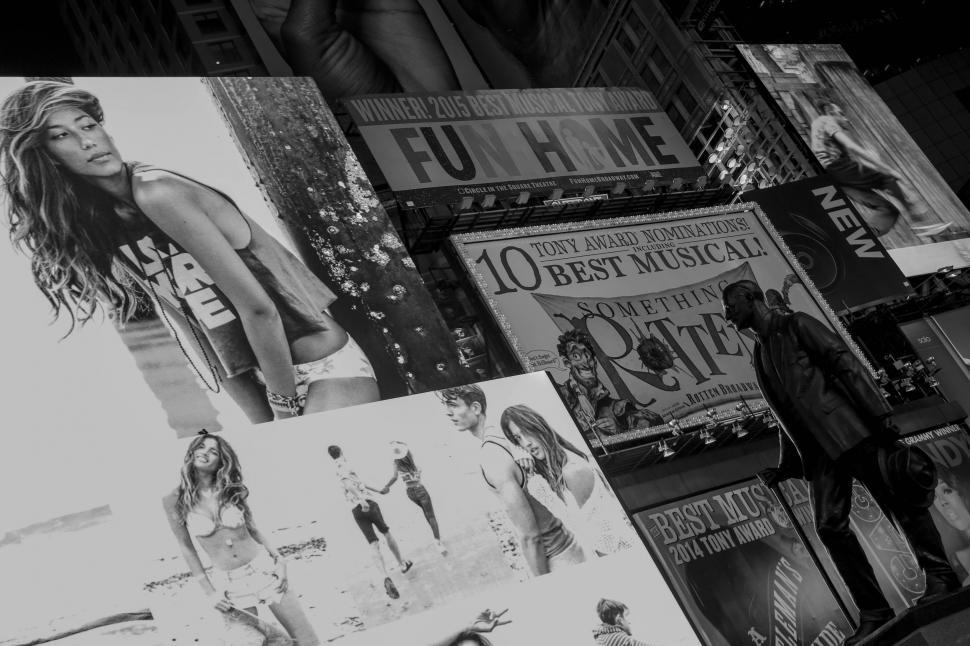 Free Image of Billboards and posters 
