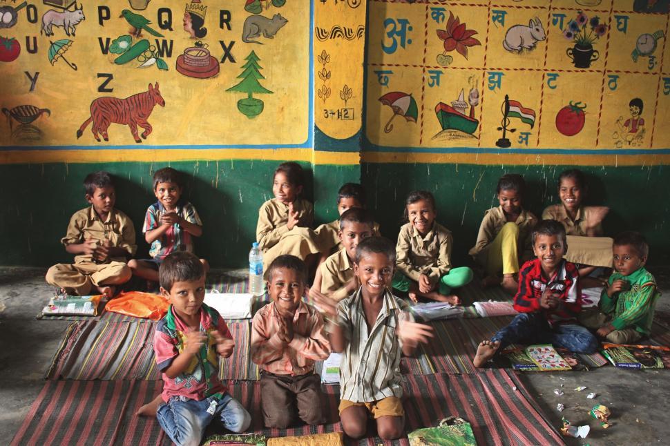 Free Image of Kids in Class - India 