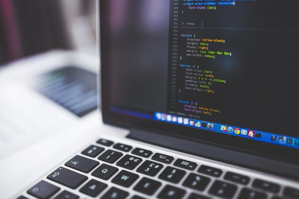 Free Image of Coding on Laptop  