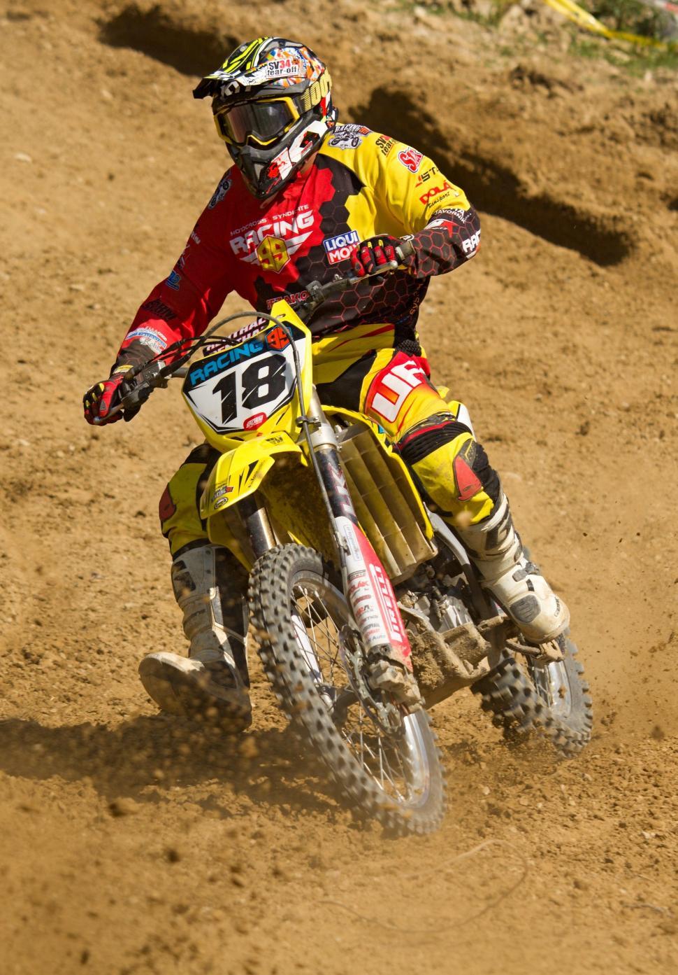 Free Image of Motocross racing  