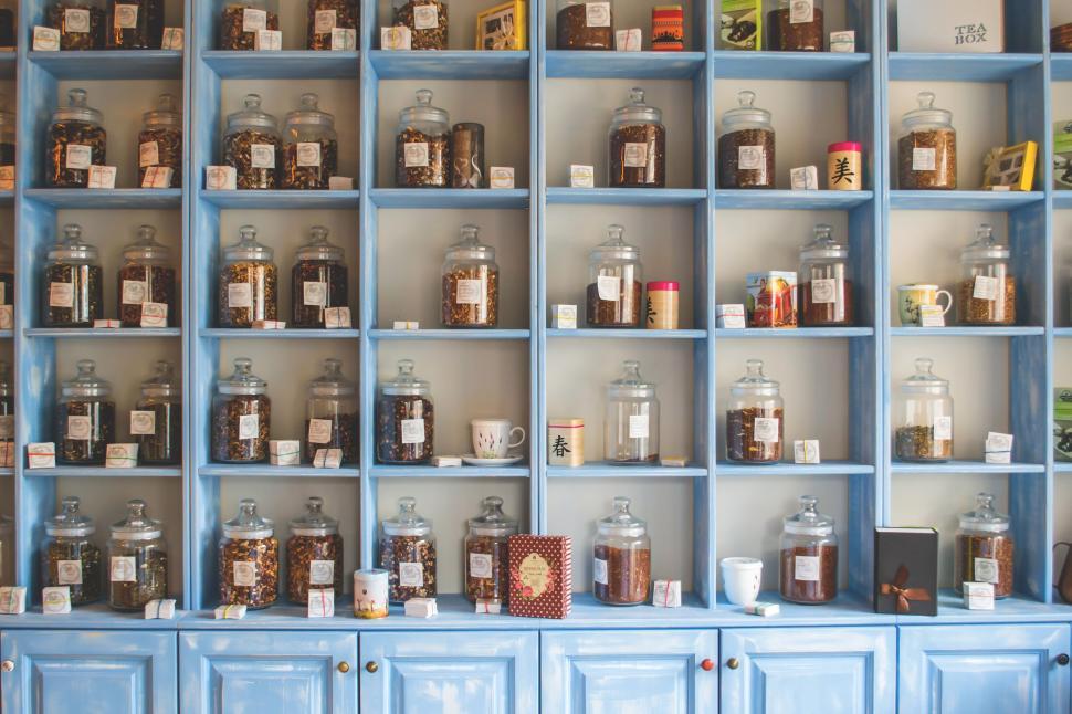 Free Image of Inside View of Tea Shop  