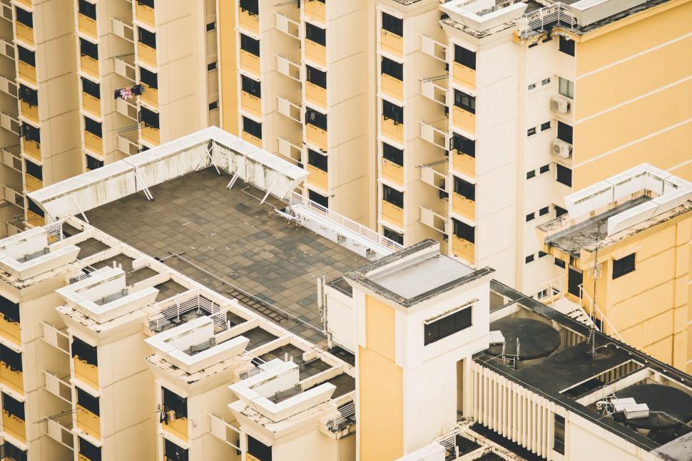 Free Image of Building Terrace from Above  