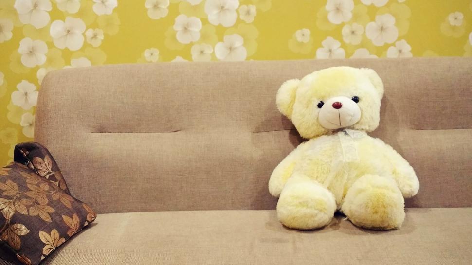 Free Image of Yellow Teddy Bear  