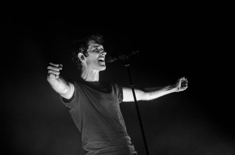 Free Image of Male Singer on Stage  