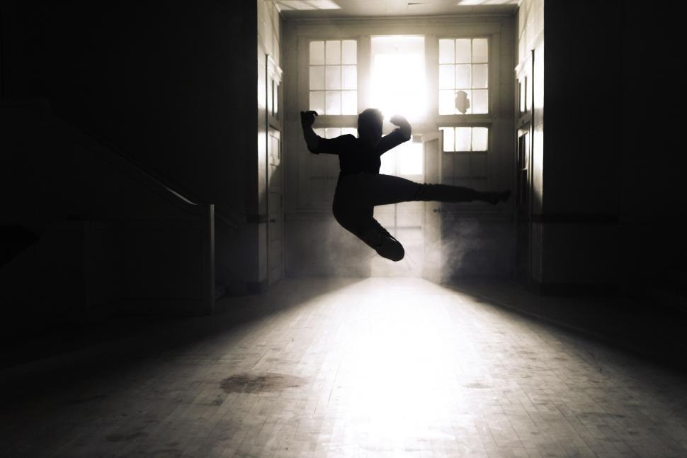 Free Image of Kicking in the air  