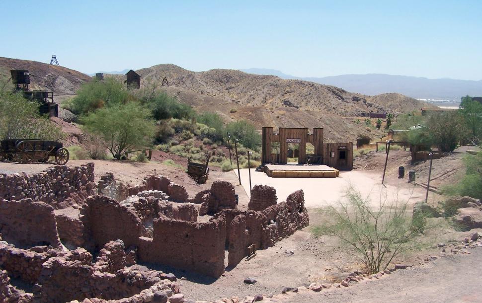Free Image of Remnants of A Saloon In Calico Ghost Town 