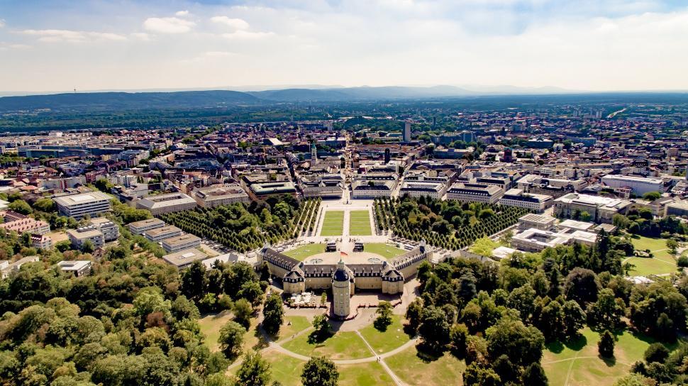 Free Image of View of City from above  