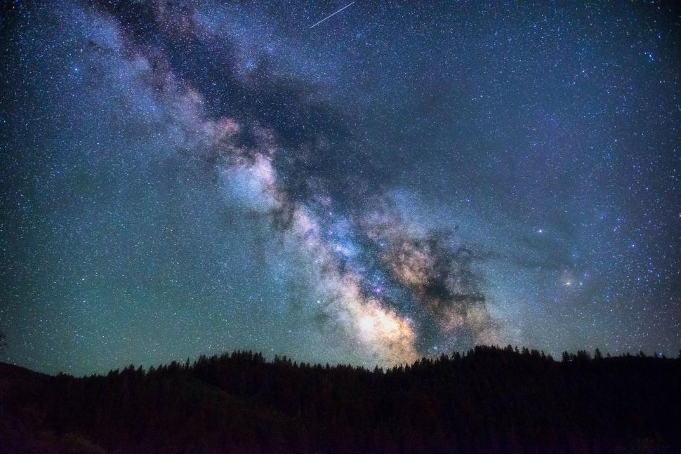 Free Image of Starry Sky with milky way 