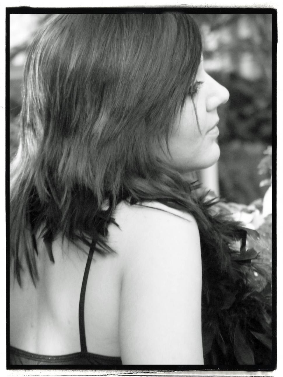 Free Image of Holly Jean In Black N White 