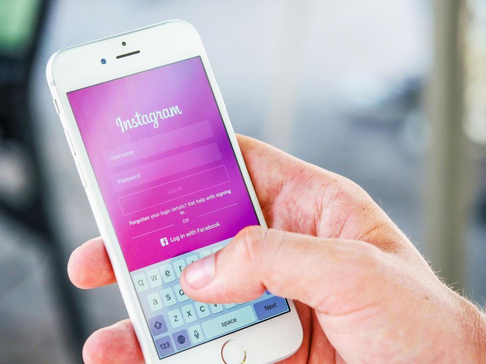 Free Image of Instagram on Phone Screen  